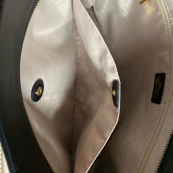 Authentic Lauren Ralph Lauren Black Leather Tote - Picture 8 of 8